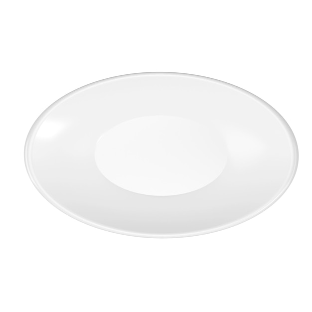 Foto PSD de un plato blanco y limpio