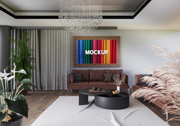 Foto-Rahmen und Leinwand-Mockup