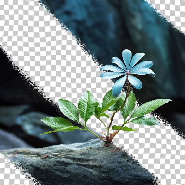 Foto tomada en pedra azul espirito santo brasil que representa una planta en el fondo transparente del bioma del bosque atlántico