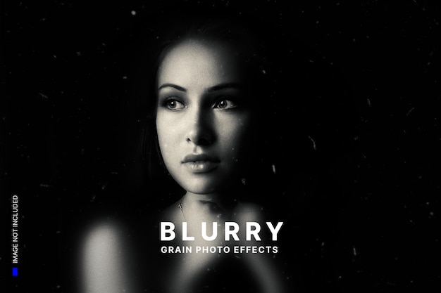 Foto-Vorlage mit Blueberry-Fotografie-Effekt