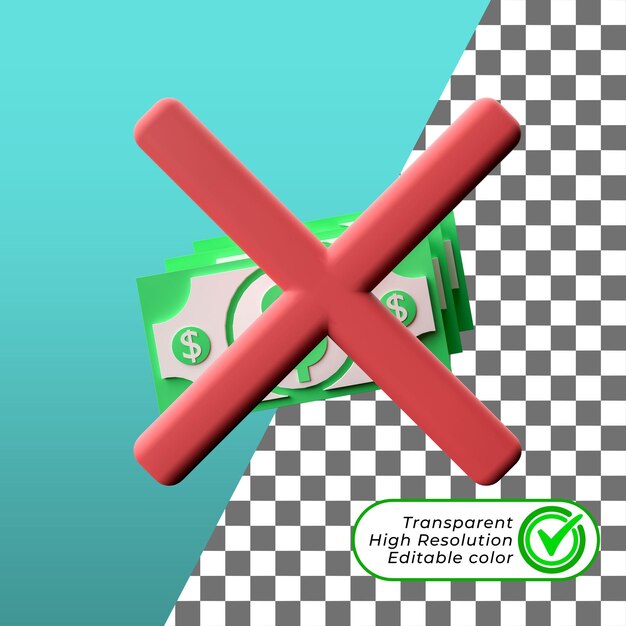 Una foto de una x roja con una x verde en el medio.
