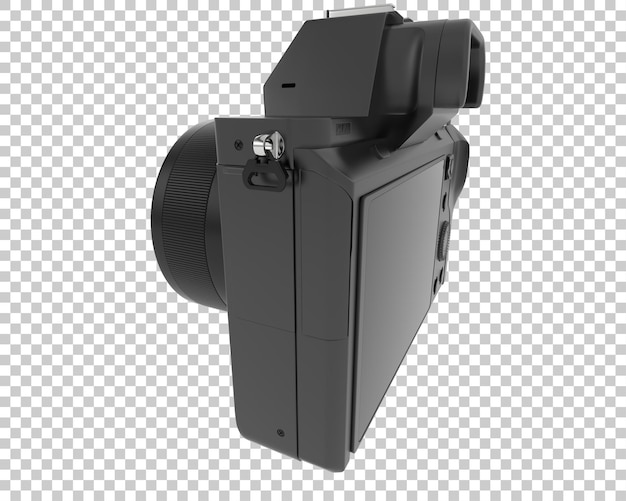 Fotocamera digitale isolata su sfondo trasparente illustrazione rendering 3d