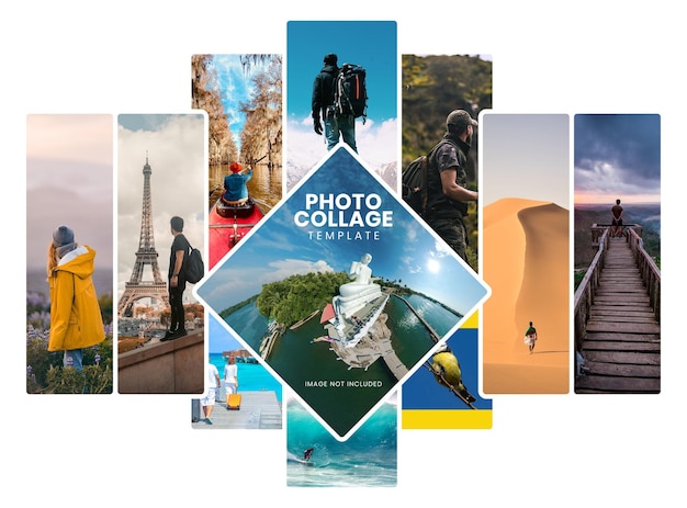 PSD fotocollage-mockup-vorlage