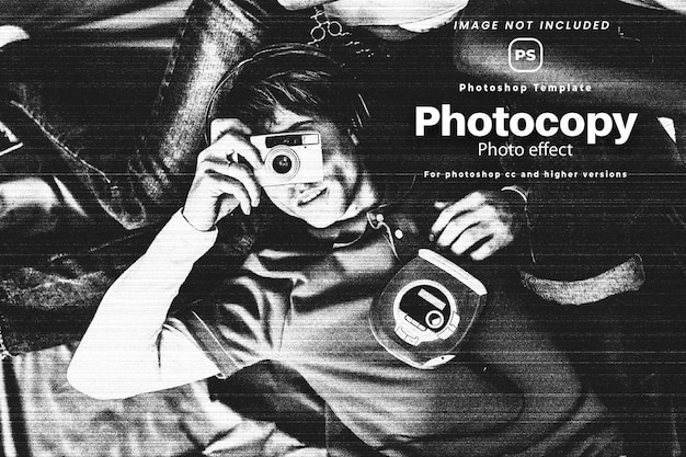 Una fotocopiadora que está en una página en blanco y negro.