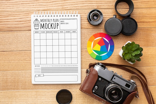 Fotografenworkshop mit Notebook-Mock-up