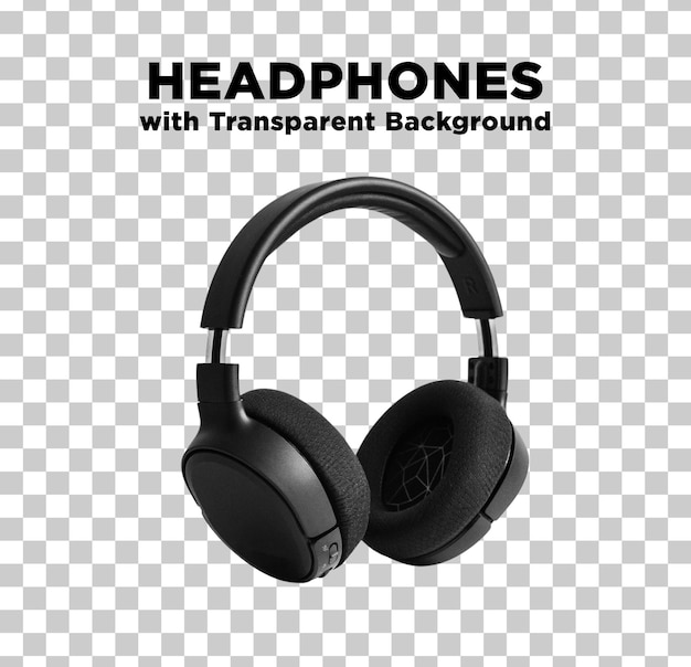 PSD fotografía de auriculares en formato psd con fondo transparente