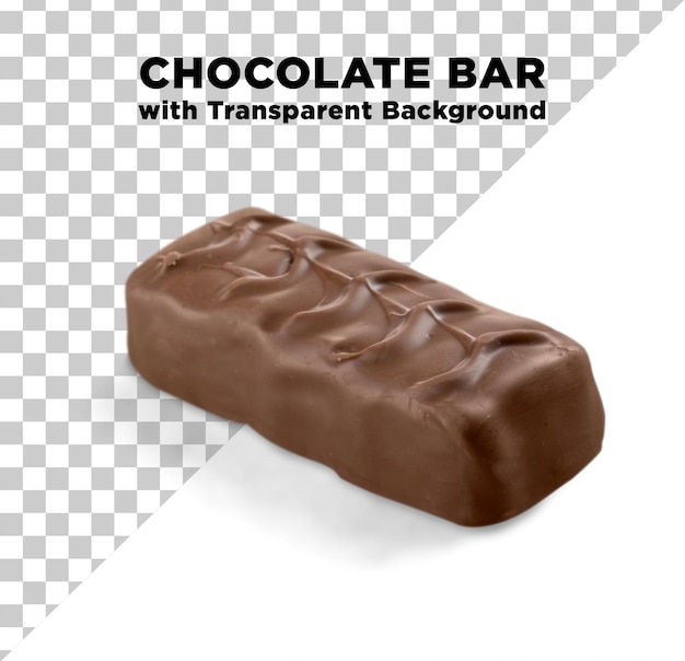 Fotografía de barra de chocolate en formato PSD PNG Con fondo transparente