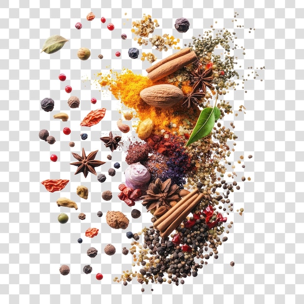 Fotografia degli ingredienti alimentari delle spezie di PNG