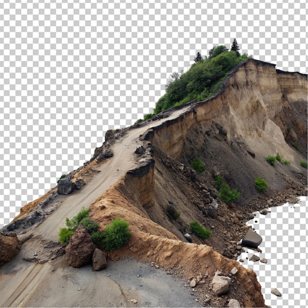 PSD fotografía de paisaje de una carretera en las colinas