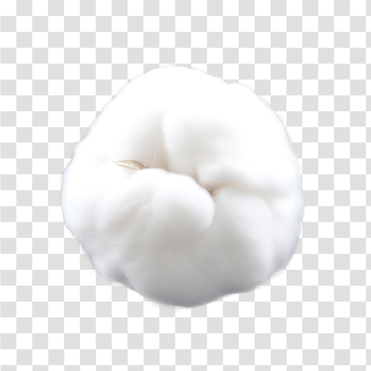 PSD fotografía de stock transparente de bola de algodón aislada png para diseños creativos y uso en el cuidado de la salud