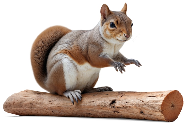 PSD fotorealistisches eichhörnchen