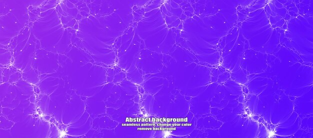 Foudre transparente sans fin et abstraction d'étoiles avec fond coloré de texture isolée