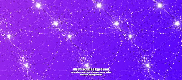 Foudre transparente sans fin et abstraction d'étoiles avec fond coloré de texture isolée