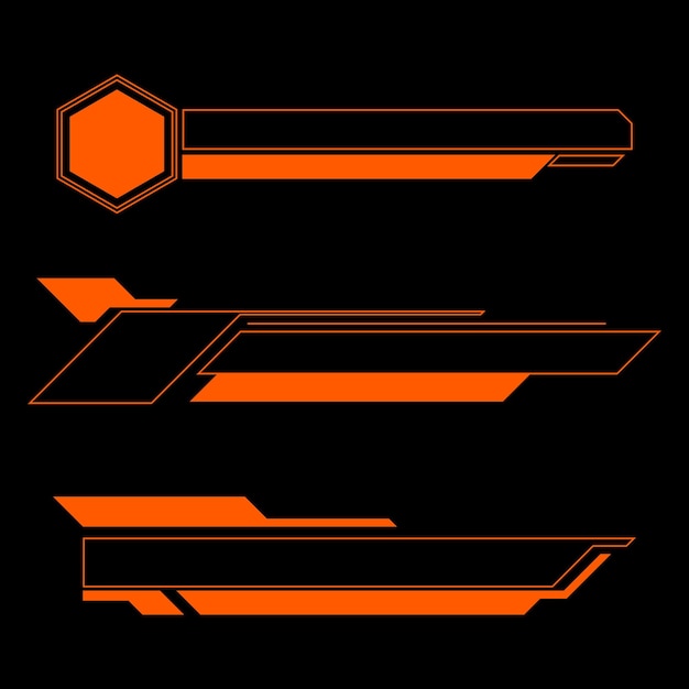 four arrows pointing to the right and the orange one on the right
