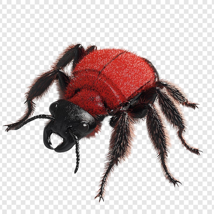 PSD la fourmi de velours rouge est une créature époustouflante