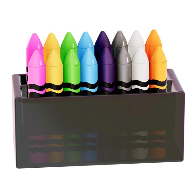 Des Fournitures D'art 3d Pour La Journée Des Enseignants Clipart Crayon