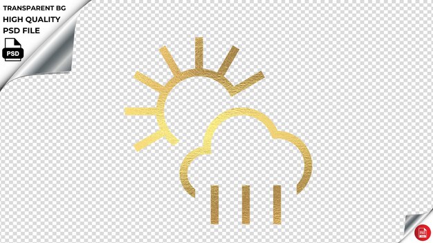 PSD fox gold texture vector icon psd transparent (en anglais)