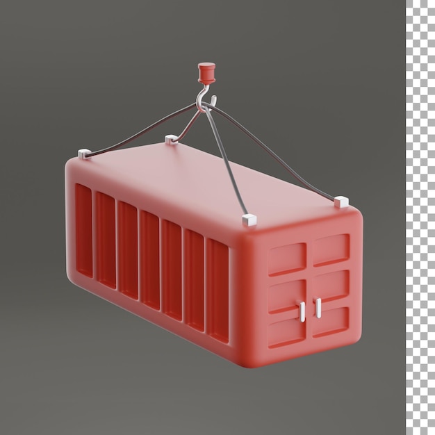 PSD frachtcontainer 3d-symbol