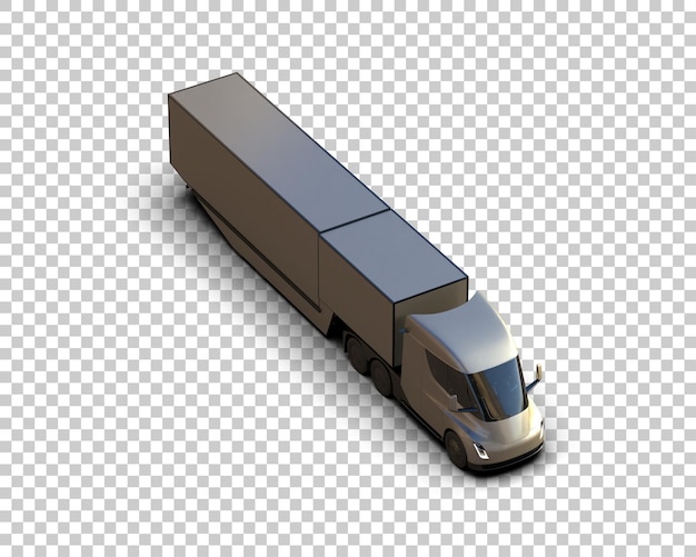 Frachtwagen isoliert auf dem Hintergrund 3D-Rendering-Illustration