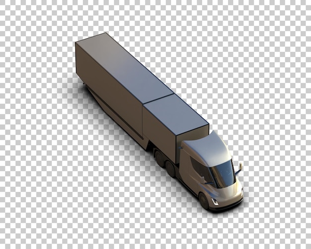 PSD frachtwagen isoliert auf dem hintergrund 3d-rendering-illustration