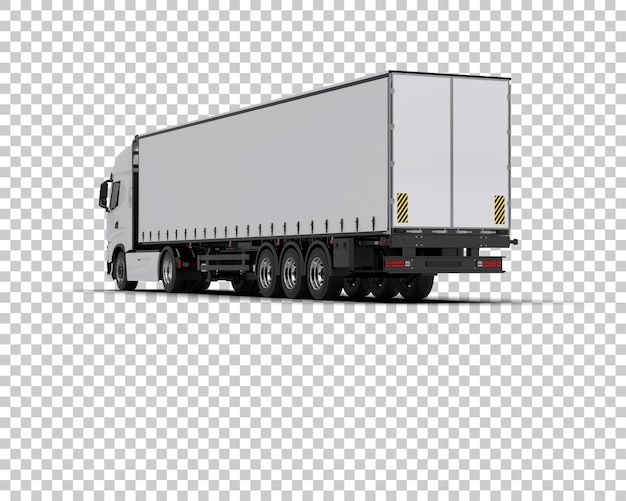 Frachtwagen isoliert auf dem Hintergrund 3D-Rendering-Illustration