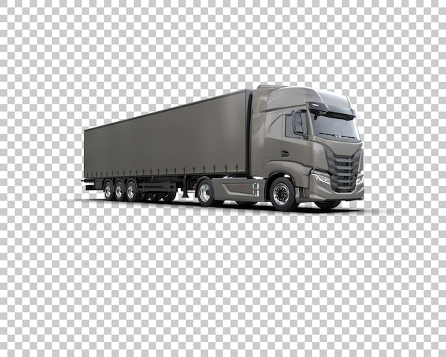 Frachtwagen isoliert auf dem Hintergrund 3D-Rendering-Illustration