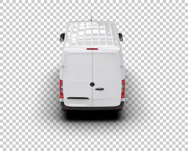 Frachtwagen isoliert auf dem hintergrund 3d-rendering-illustration