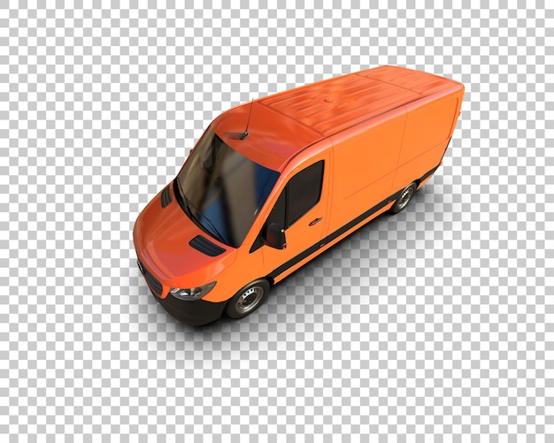 Frachtwagen isoliert auf dem hintergrund 3d-rendering-illustration