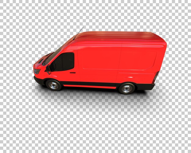 Frachtwagen isoliert auf dem Hintergrund 3D-Rendering-Illustration