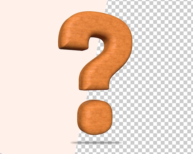 Frage Holzsymbol 3D-Render
