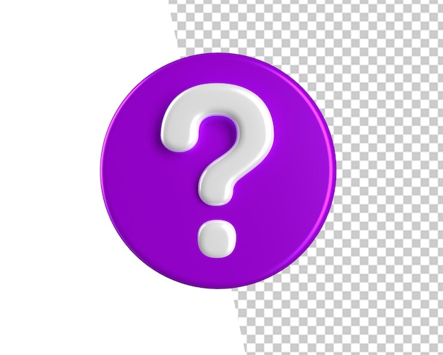 Fragen Sie nach dem Fragezeichen 3D-Taste-Symbol