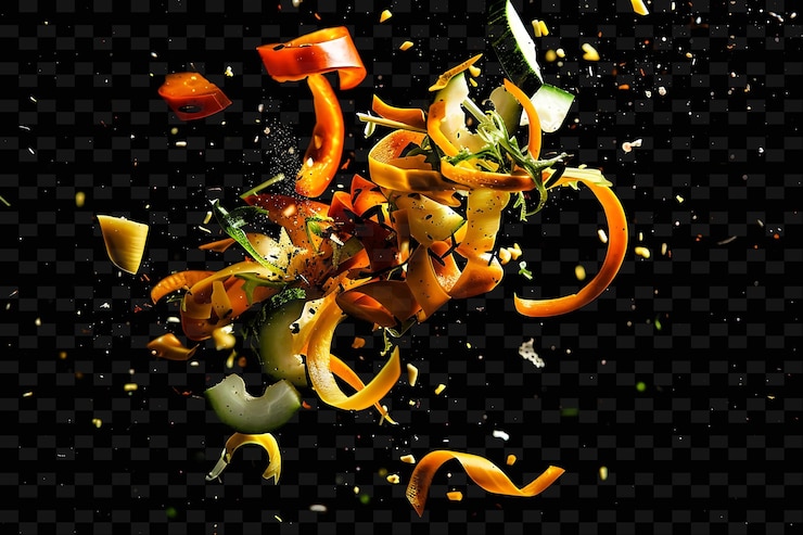 PSD fragmentos de verduras cortadas con texturas frescas y frescas con diseños de fondo de textura única