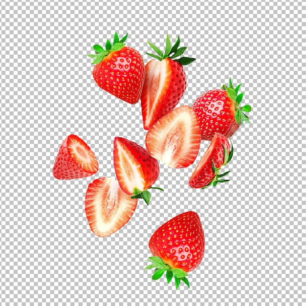 Fraise PSD sur fond transparent