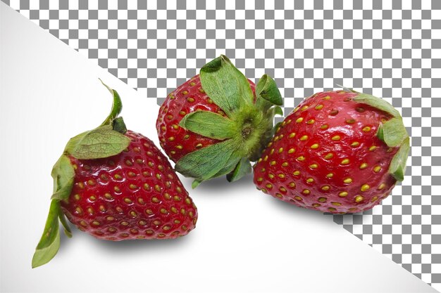 Des Fraises Sur Un Fond Transparent10