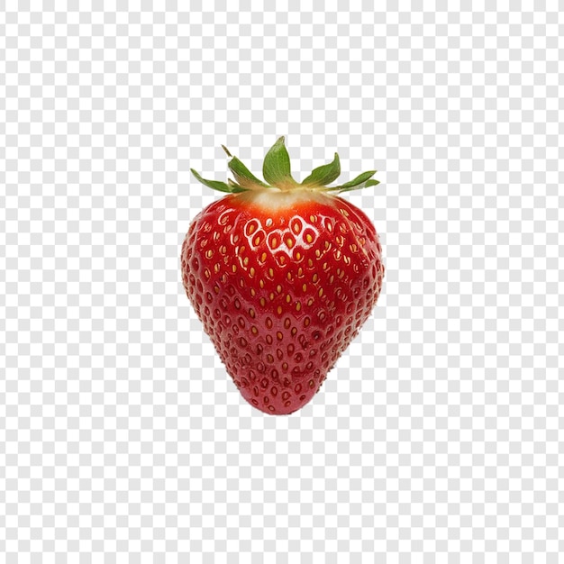 Des fraises sur fond transparent