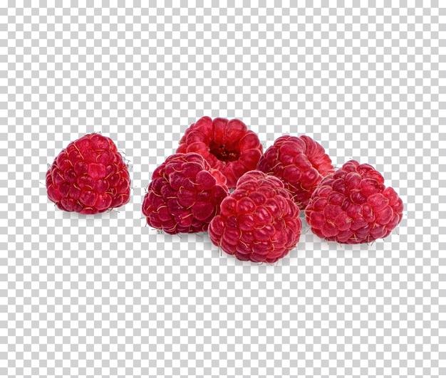 Frambuesa fresca aislada PSD Premium
