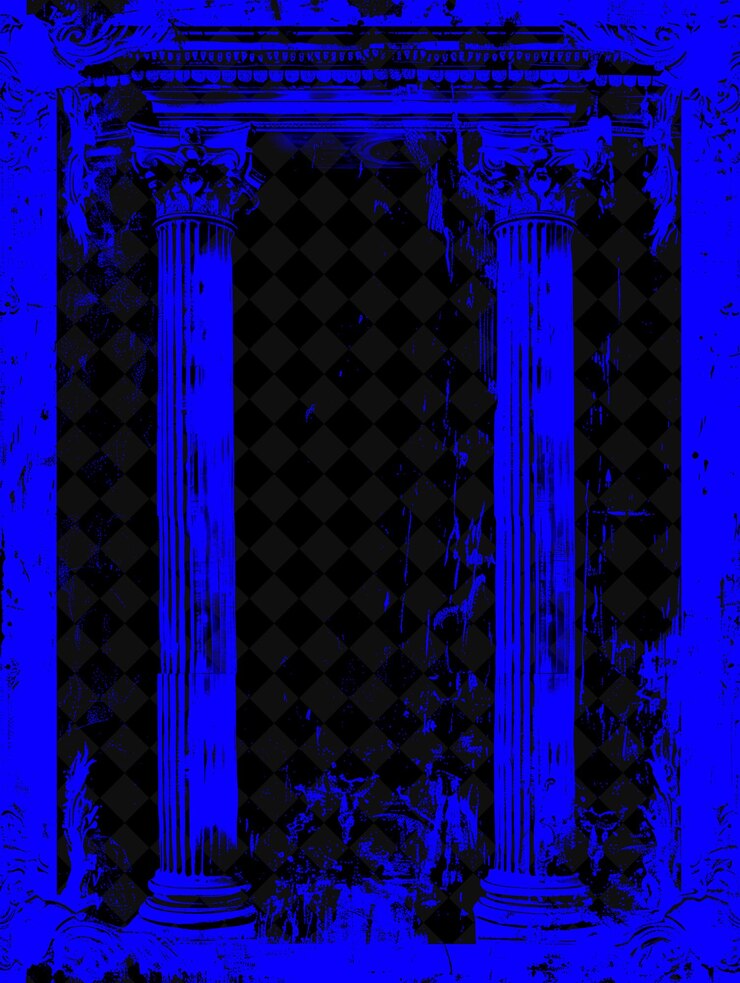 PSD frame architettonico neoclassico confine con archi creative png abstract designs