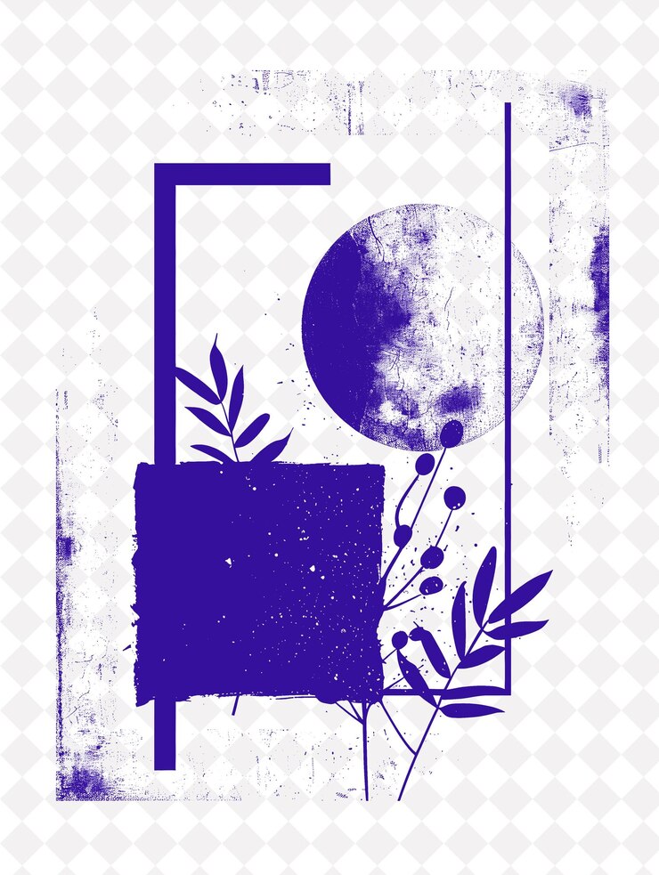 PSD frame border escandinavo com linhas simples e funcional d designs abstratos png criativos