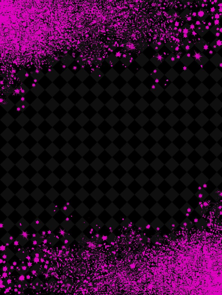 PSD frame de borda brilhante com textura brilhante e festiva com desenhos abstratos png criativos