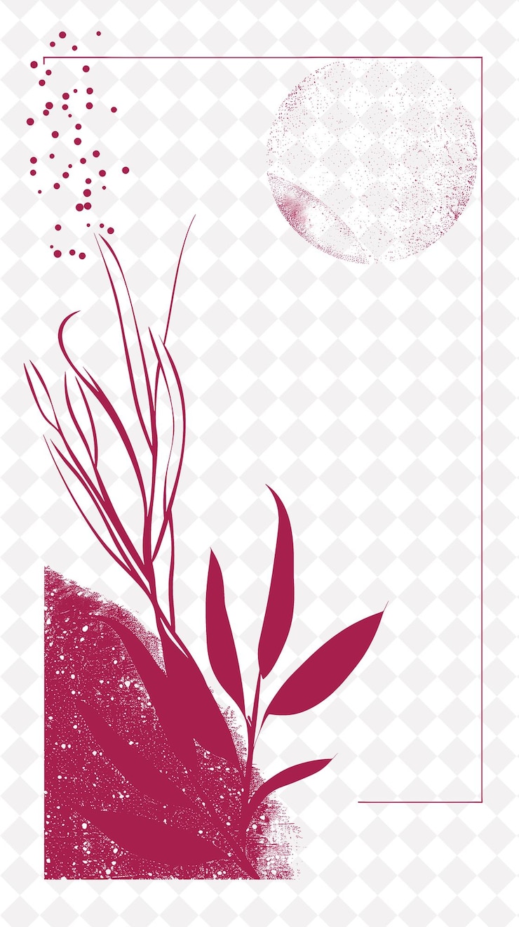 PSD frame escandinavo frontera con líneas simples y funcional d diseños abstractos creativos png