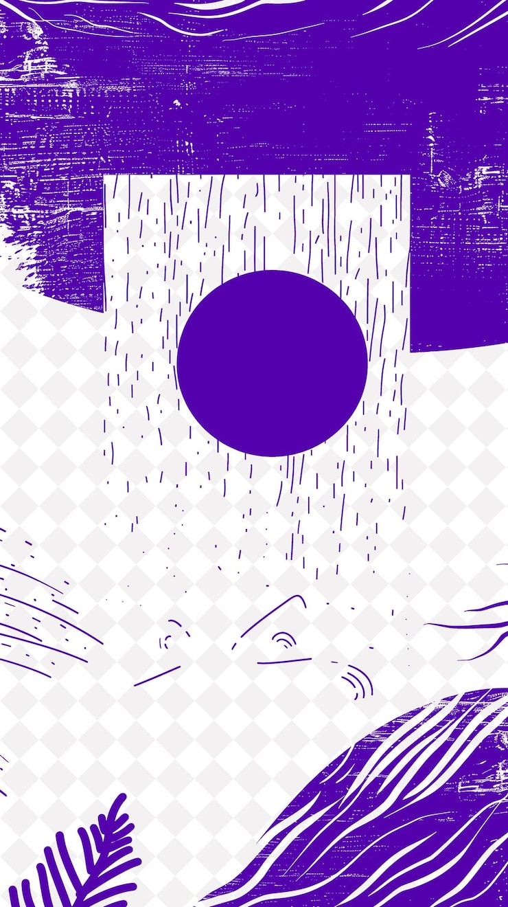 PSD frame escandinavo frontera con líneas simples y funcional d diseños abstractos creativos png