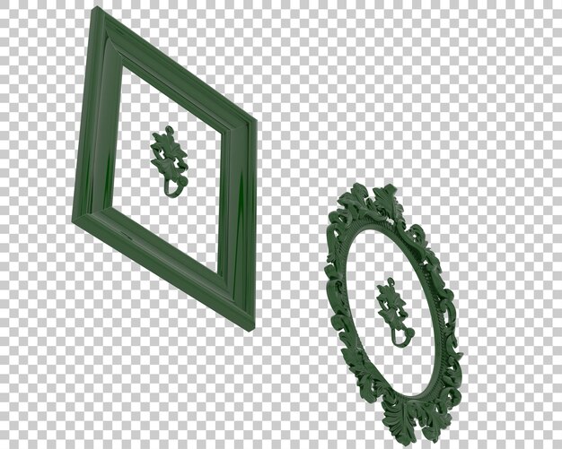 frame isolated on transparent background 3d rendering illustration