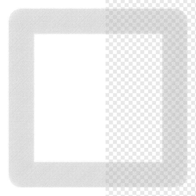 Frame líneas elemento diseño plantilla línea cuadrada moderno diseño plantilla formato de archivo PSD transparente