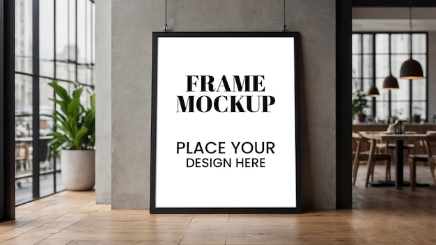 Frame Mockup on Table