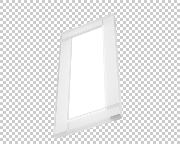 Frame on transparent background 3d rendering illustration