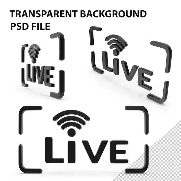 Frame de télédiffusion en direct PNG
