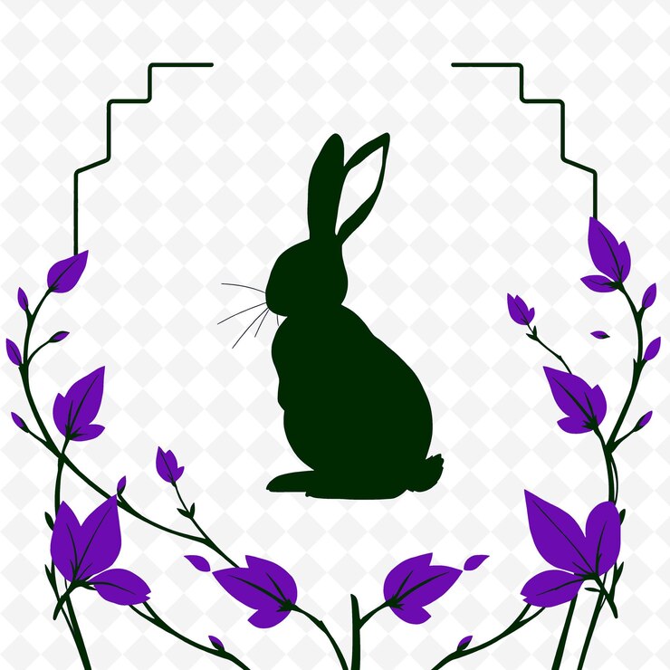 PSD frame vector com pacíficas caudas de coelho secas folhas tw png inspirado decoração de ação de graças design