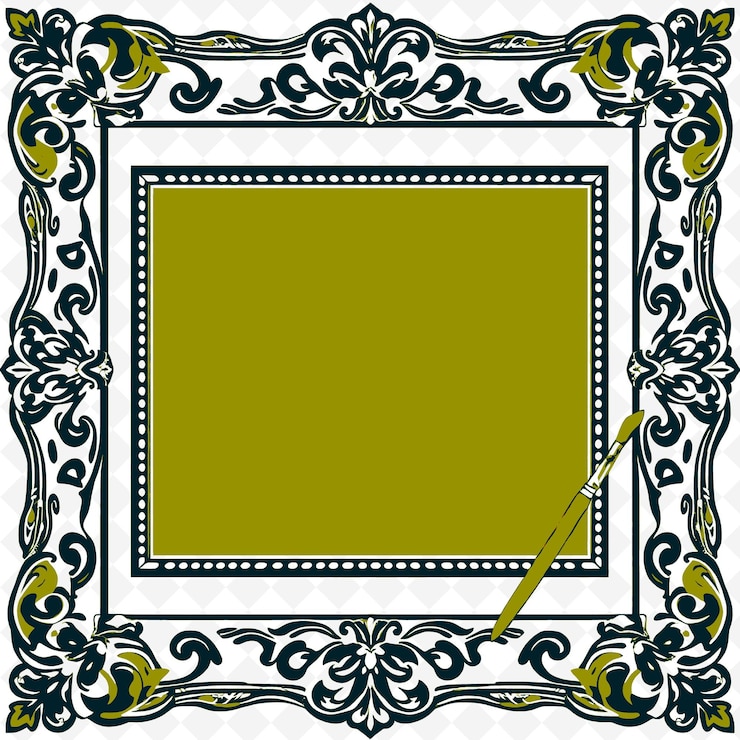 PSD frame vector con vernice dipinta acorn squash craft paint e png ispirato thanksgiving decoration design