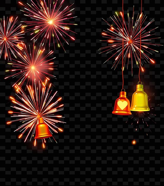 FrameBlazing_Firecrackers_Crackle_With_Sharp_Sparks_Circling_the_Frame_Neon_Bells_and_Glowing_Orn (Ramas que se encienden con fuegos artificiales y chispas afiladas que giran alrededor del marco)
