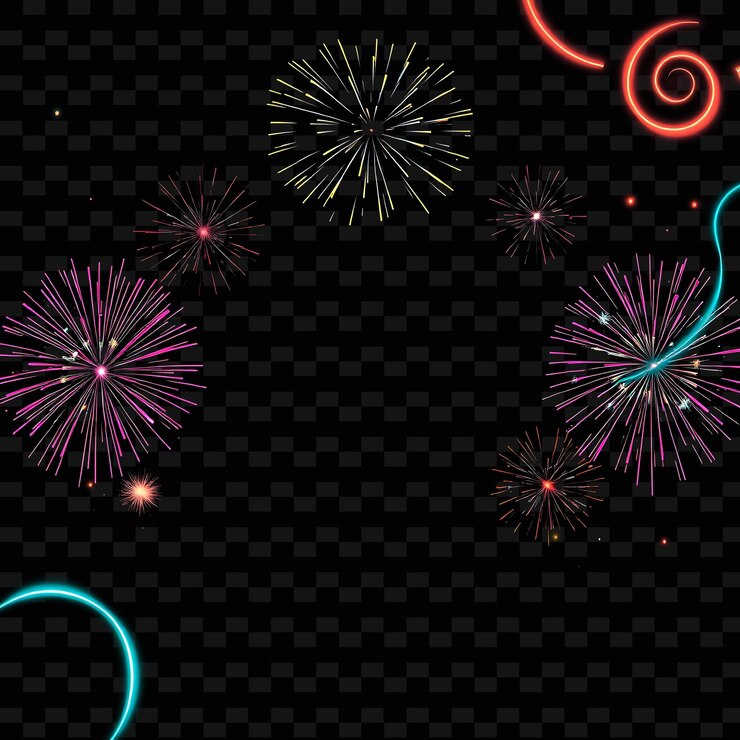 PSD framebursting_firecrackers_shoot_colorful_sparks_skyward_neon_spirals_twirl_along_the_frames_edg (el sonido de los fuegos artificiales es muy fuerte)